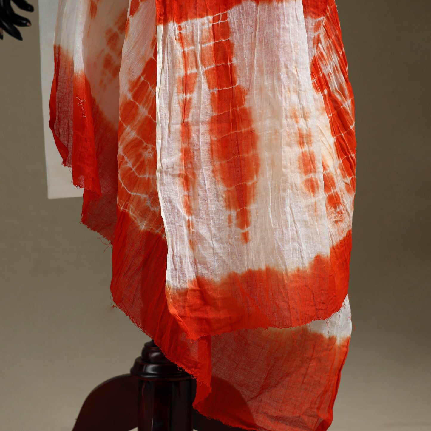 Kutch tie-dye mul cotton shibori bandhani dupatta 33