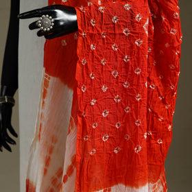 Kutch tie-dye mul cotton shibori bandhani dupatta 33