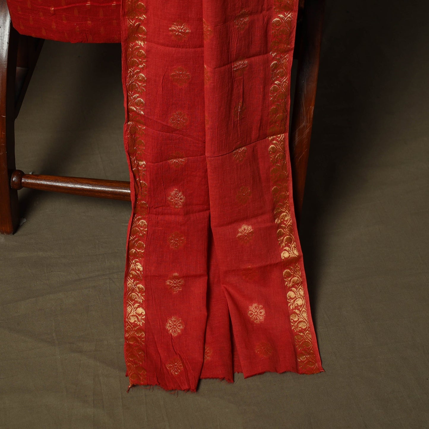 Kutch tie-dye satin cotton bandhani 3pc unstitched dress