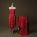 Kutch tie-dye satin cotton bandhani 3pc unstitched dress