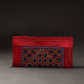 Red Kutchi Embroidery Mirror Work Clutch