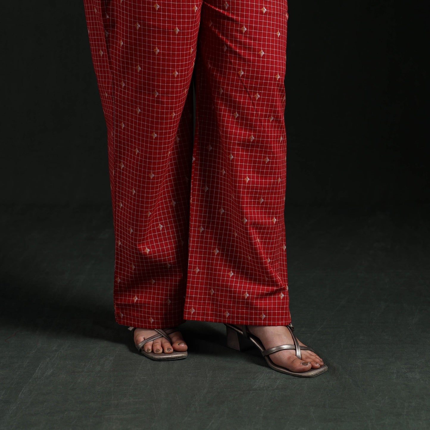 Lace work jacquard cotton co-ord set for women 01