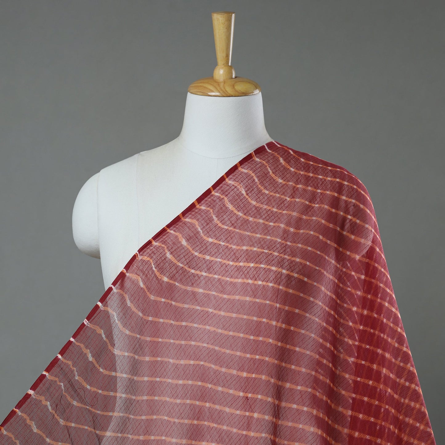  Leheriya Tie-Dye Kota Doria Cotton Fabric 64 