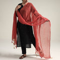 Buy Leheriya Tie-Dye Mothra Kota Doria Cotton Dupatta with Tassels Online at iTokri.com