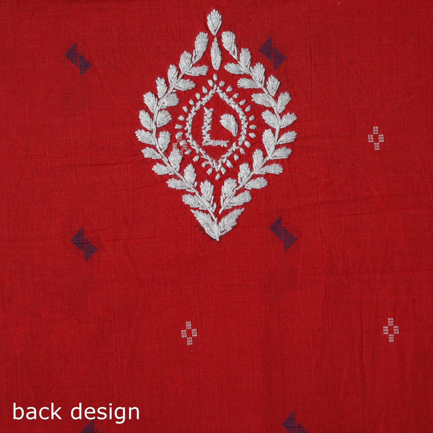 Black - lucknowi chikankari work jacquard unstitched kurta