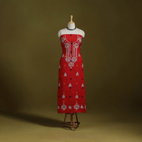 Lucknowi chikankari work jacquard unstitched kurta material