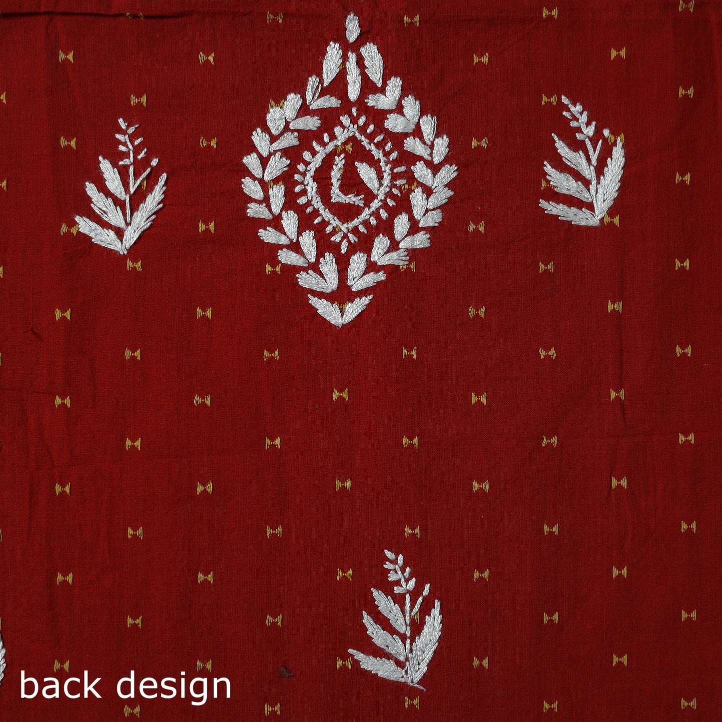 Black - lucknowi chikankari work jacquard unstitched kurta