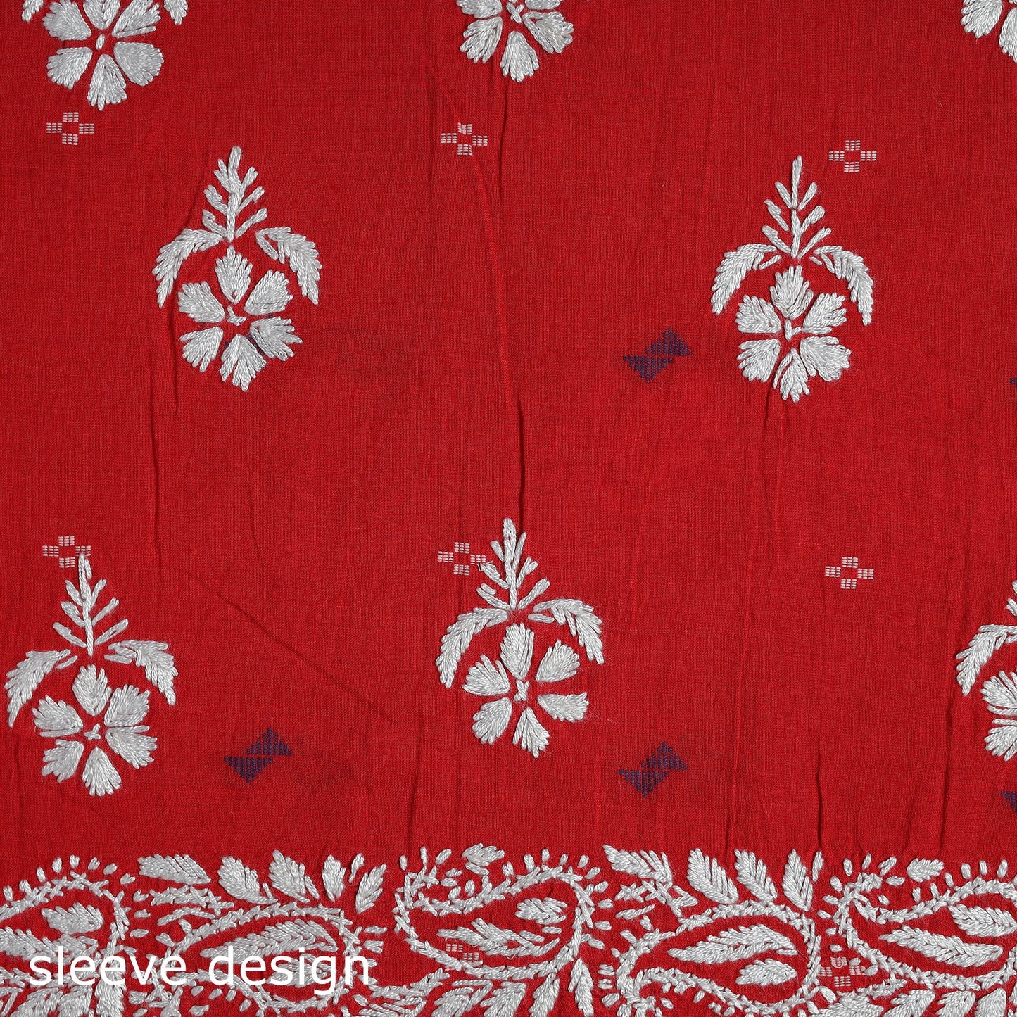 Black - lucknowi chikankari work jacquard unstitched kurta