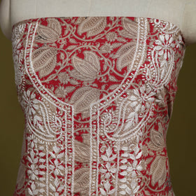 Lucknowi chikankari work kalamkari unstitched kurta