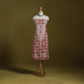 Lucknowi chikankari work kalamkari unstitched kurta