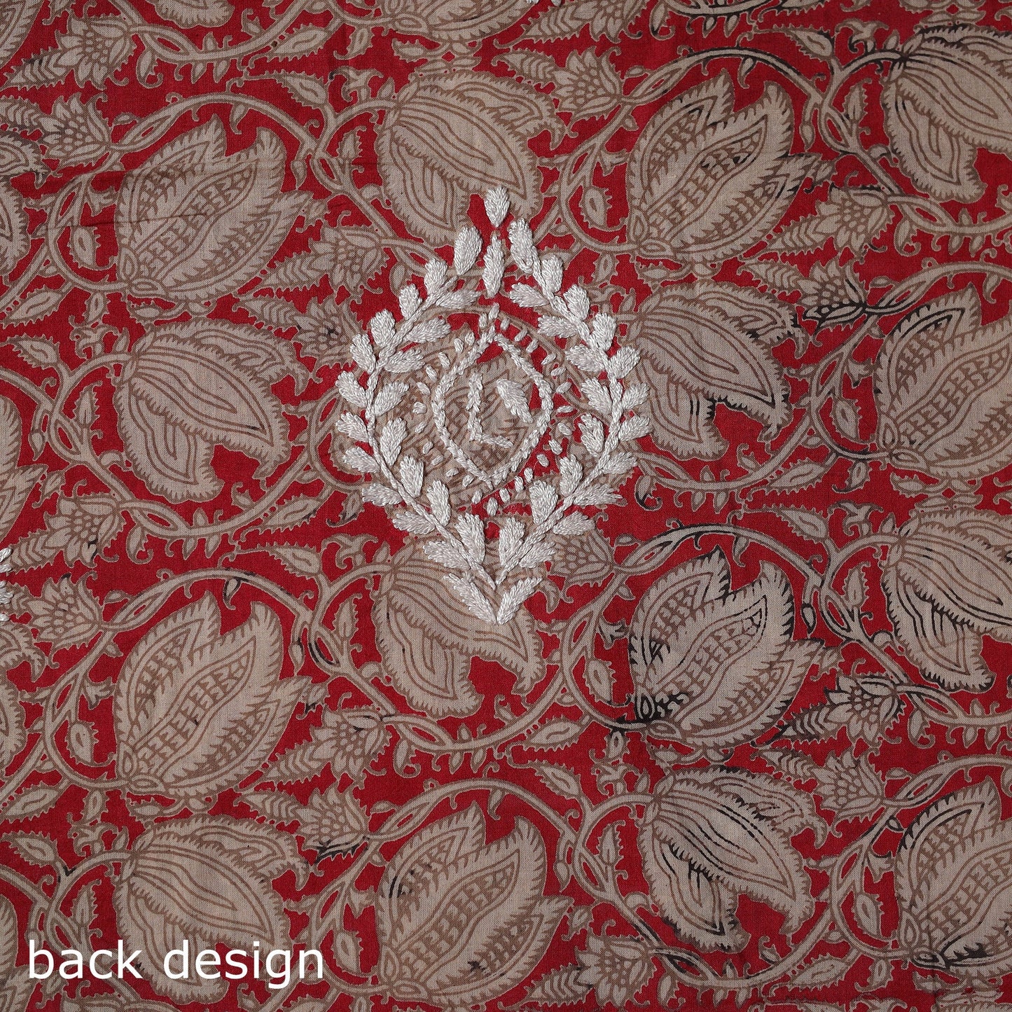 Lucknowi chikankari work kalamkari unstitched kurta