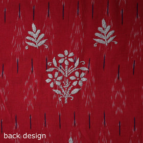 Lucknowi chikankari work pochampally ikat unstitched kurta