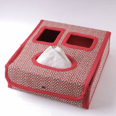 Red Madur Grass Door Tissue Box of Midnapore 