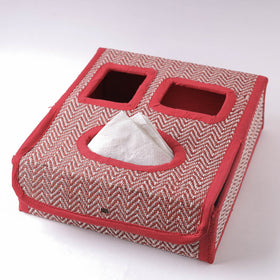 Red Madur Grass Door Tissue Box of Midnapore 