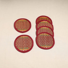 Madur grass round coaster of midnapore (set 6) 07