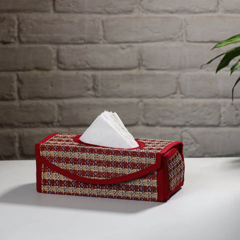 Red Madur Grass Tissue Box (4 x 10 in)