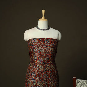 Maheshwari silk hand block bagru print 3pc unstitched dress