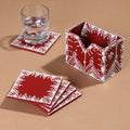  Mandana Art Handpainted Paper Mache Coasters 