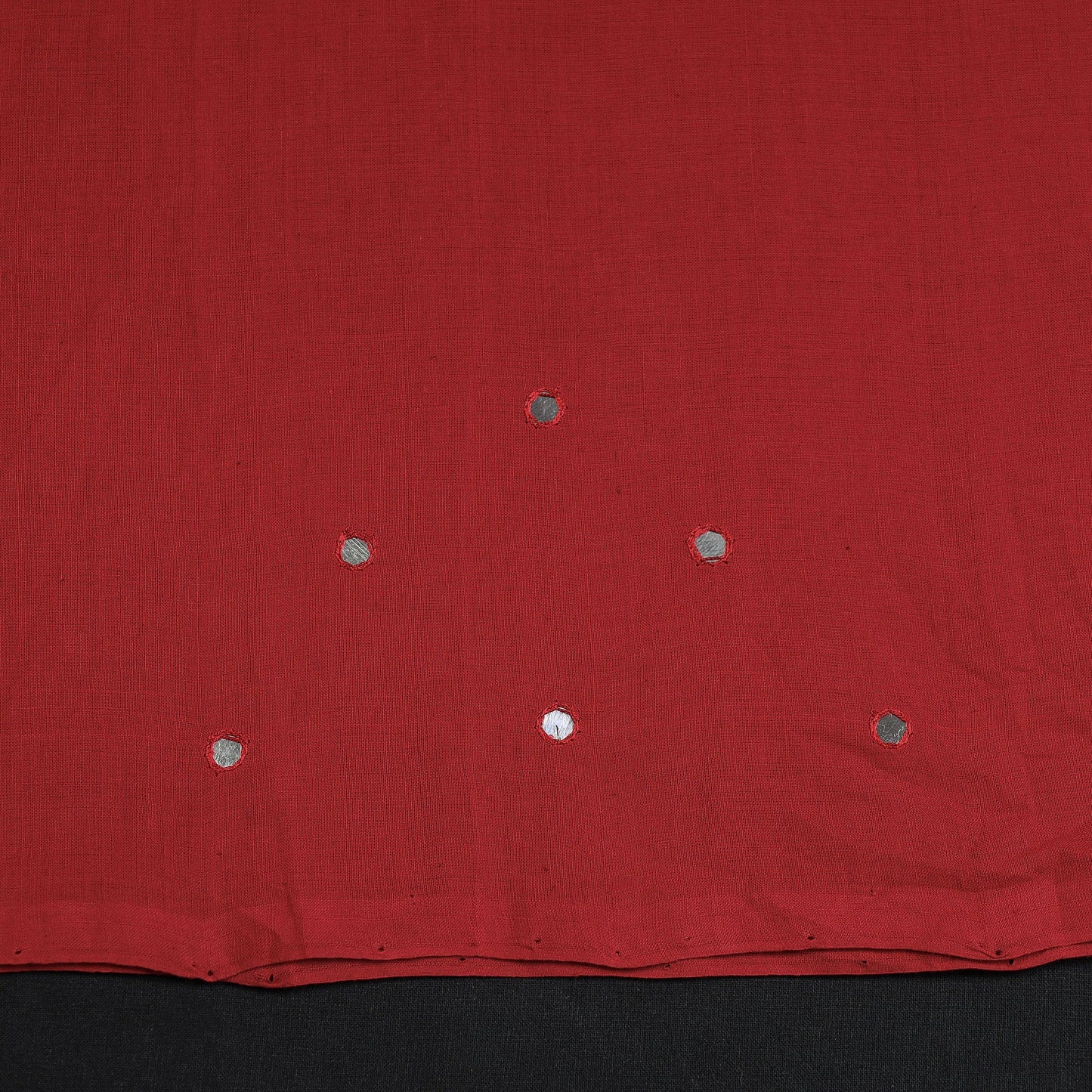 Buy Red Mangalagiri Cotton Sequin Work Kurta Material