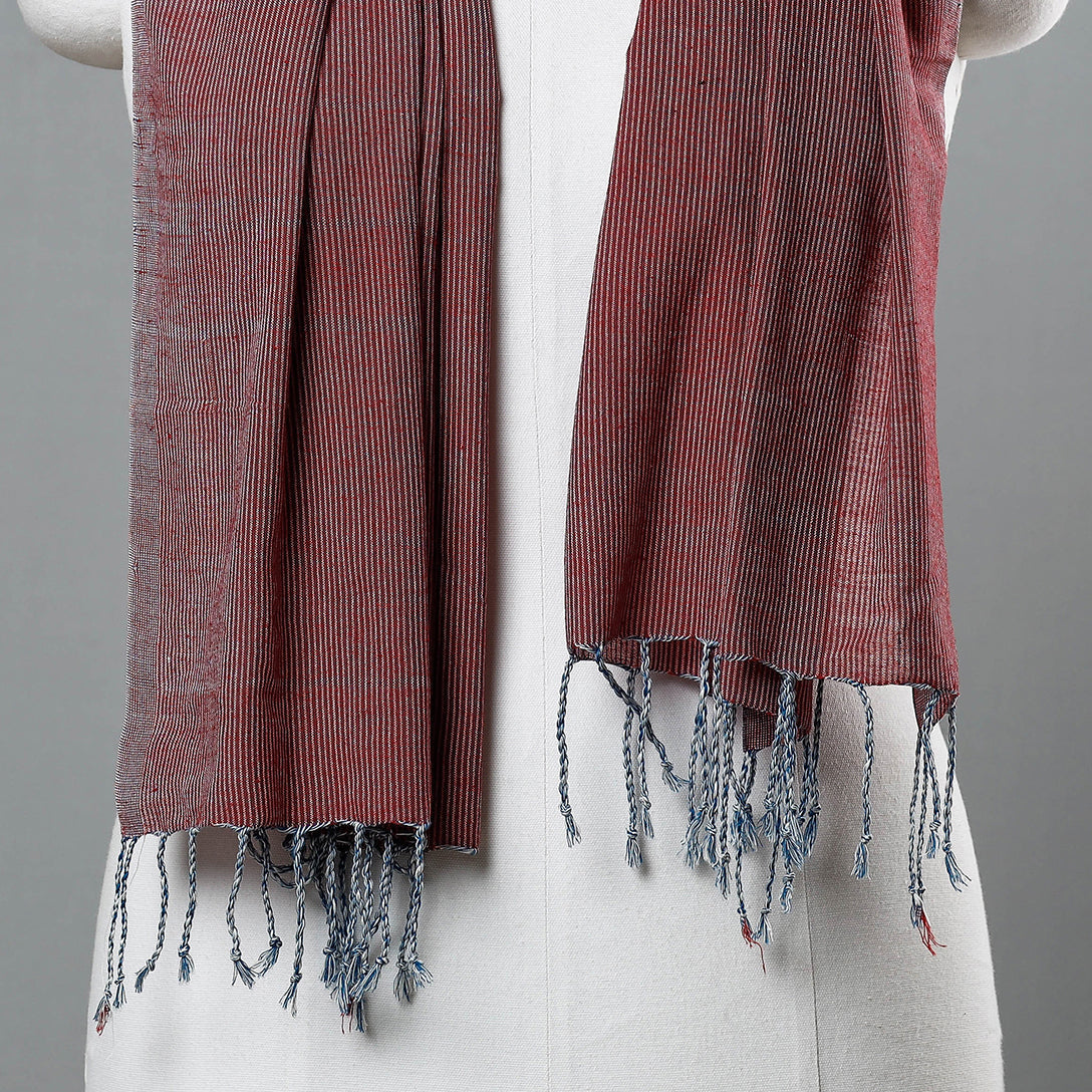  Mangalagiri Handloom Cotton Stole with Tassels Online 