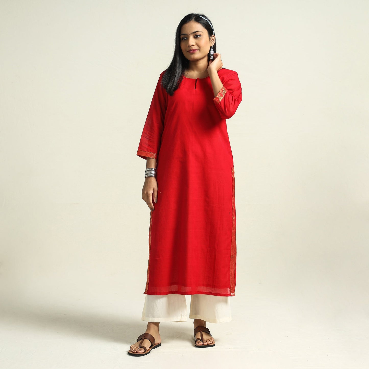 Buy Mangalagiri Handloom Cotton Kurta Online at iTokri.com