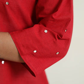 Buy iTokri Casuals - Mangalagiri Pure Handloom Cotton Embroidered Long Kurta Online at iTokri.com