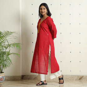 Buy iTokri Casuals - Mangalagiri Pure Handloom Cotton Embroidered Long Kurta Online at iTokri.com