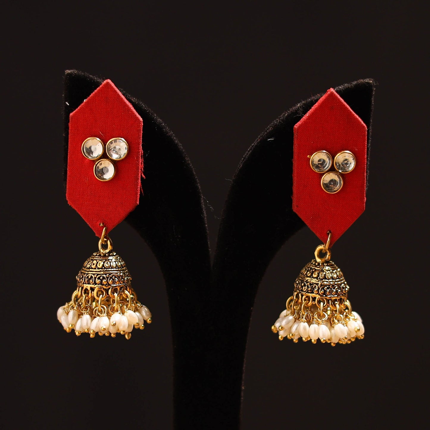 Mariam Stone Work Fabart GS Jhumka Earrings