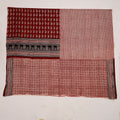 Maroon Natural Dyed Cotton Bagh Print Kurta Material