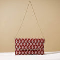 Red Marudhara Printed Sling Clutch Wallet