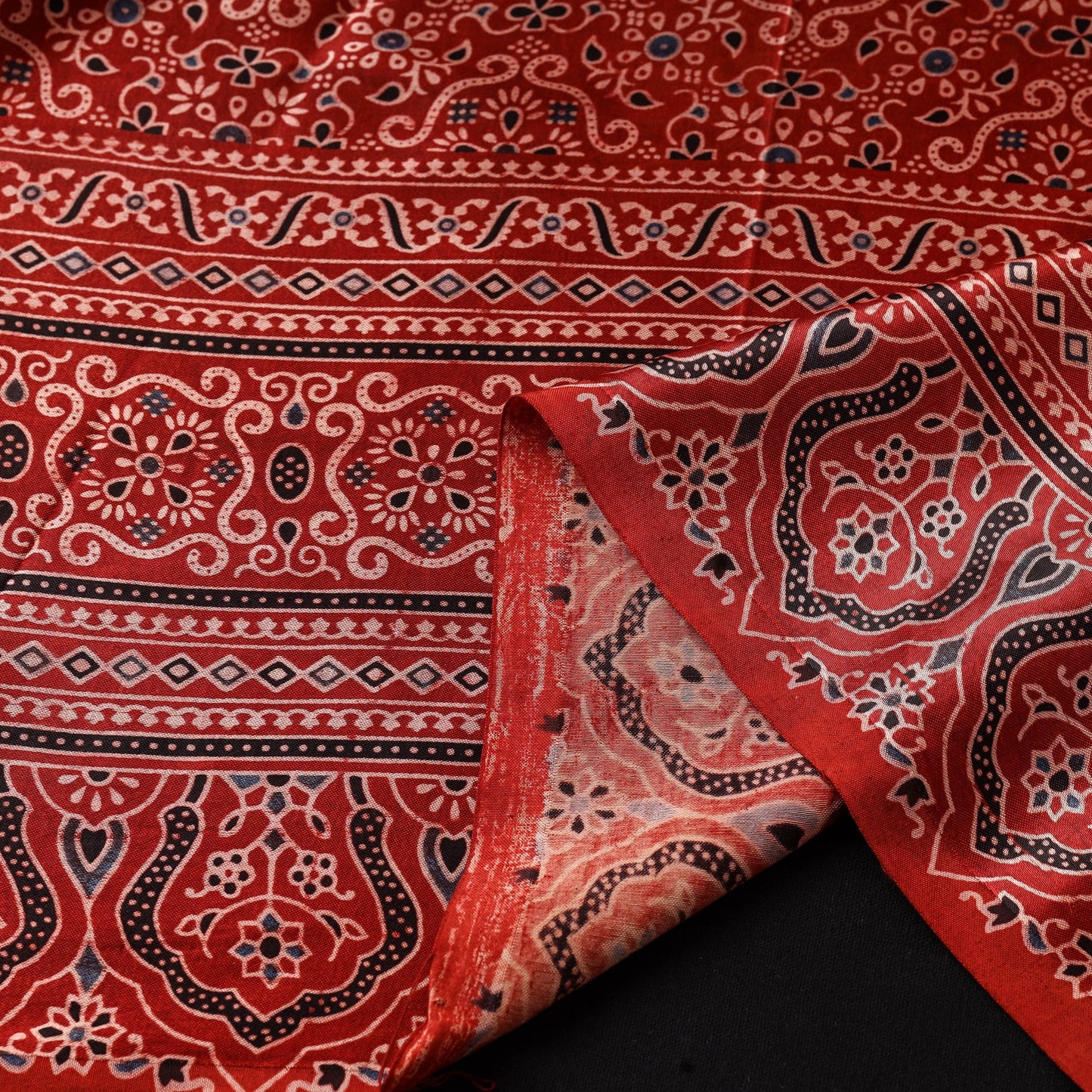 Mashru silk natural dyed fabric 10 - handcrafted