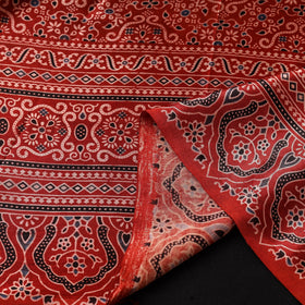 Mashru silk natural dyed fabric 10 - handcrafted