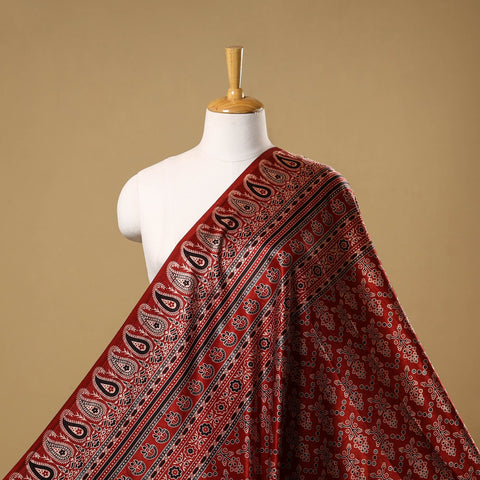 Mashru silk natural dyed fabric 16 - handcrafted