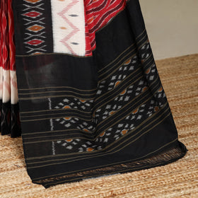 Red - mercerised cotton handloom pochampally ikat saree 56