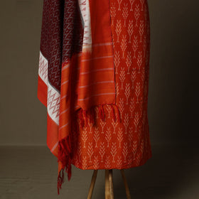 Handloom mercerised cotton pochampally ikat 2pc unstitched
