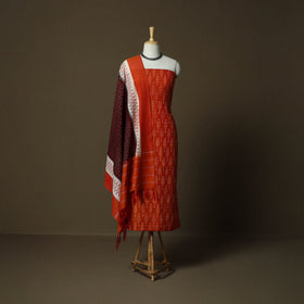 Handloom mercerised cotton pochampally ikat 2pc unstitched