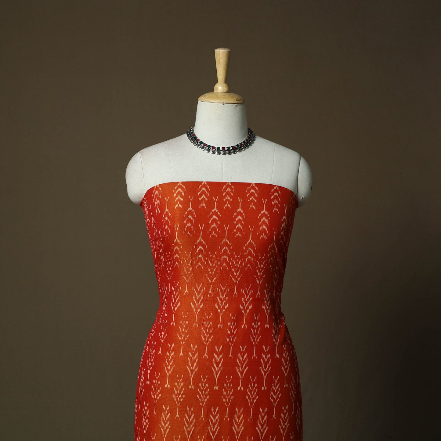 Handloom mercerised cotton pochampally ikat 2pc unstitched