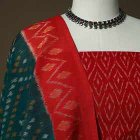 Handloom mercerised cotton pochampally ikat 2pc unstitched
