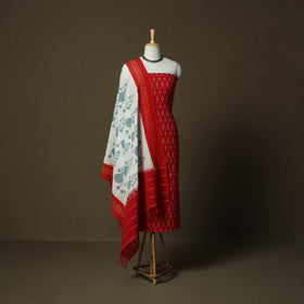 Handloom mercerised cotton pochampally ikat 2pc unstitched