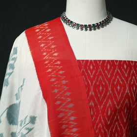 Handloom mercerised cotton pochampally ikat 2pc unstitched