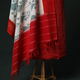 Handloom mercerised cotton pochampally ikat 2pc unstitched
