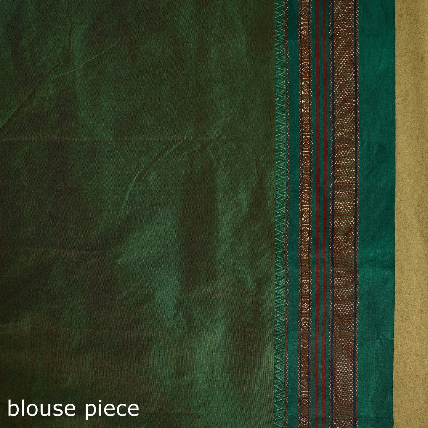 Red - mercerized cotton ilkal saree with border 12