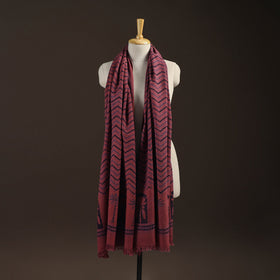 Black - merino wool natural dyed handwoven hand shawl 14