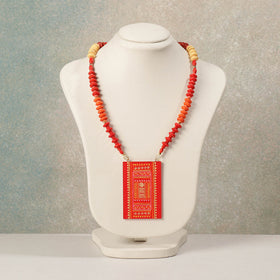  Miniature Hand-painted Wooden Necklace With Beads Online at iTokri.com