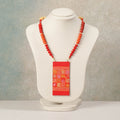  Miniature Hand-painted Wooden Necklace With Beads 
