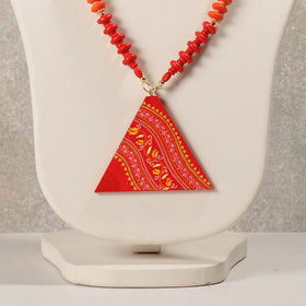 miniature handpainted necklace