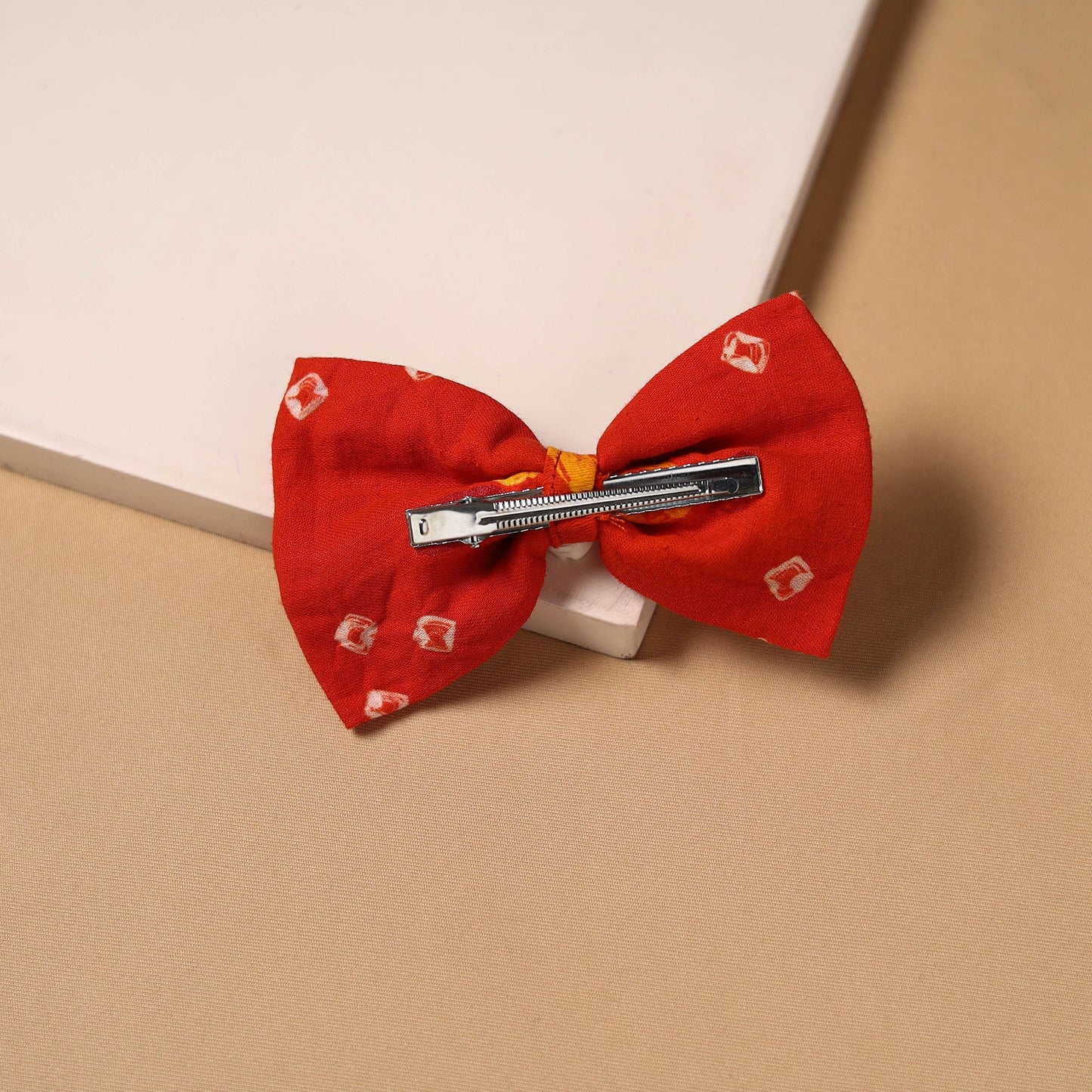 Mirror shell work women’s bow hair clip 06 - handcrafted