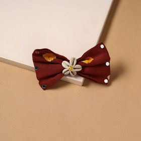 Mirror shell work women’s bow hair clip 24 - handcrafted