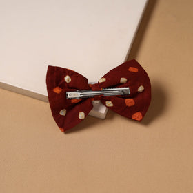 Mirror shell work women’s bow hair clip 40 - handcrafted