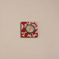 Mirror work handmade fabart jute magnet 30 - handcrafted